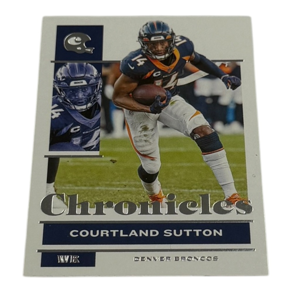 2021 Panini Chronicles‎ Football Courtland Sutton No 30 Denver Broncos WR Card